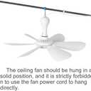USB Mini Small Ceiling Fan quiet Camping Optional Emergency Portable Outdoor Hanging Gazebo Canopy Dorm Fans Silent For Grow Tent,Hiking,Outages Speed Home Room Battery operated,Power Bank powered