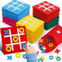 AugToy 24PCS Tic Tac Toe Strategic Board Game for Kids Birthday Party Favors Bulk for Kids 4-8 8-12 Goodie Treat Bag Stuffers Classroom Treasure Chest Box Toys Carnival Prizes Travel Games
