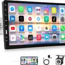 Single Din Car Stereo with Bluetooth 9 Inch HD Touch Screen Car Stereo with Backup Camera + External Microphone + FM MP5 Player Car Audio Receivers Support Mirror Link SWC USB EQ Car Radio