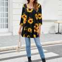 ZENNILO Women Casual Loose Fit Swing Flare Tunic Tops Basic Plus Size Flowy Shirt (White, XL)