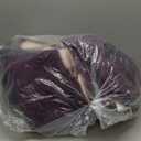 Madeals Bath Rug Set 4 Piece with Toilet Lid Cover and Rug Set Combo, Soft Shaggy, 3 Piece and U-Shaped Toilet Floor Rug Purpal