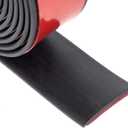 Tiras de goma adhesivas, hojas de goma de neopreno, rollos y tiras con respaldo adhesivo, almohadillas de goma autoadhesivas, junta de goma adhesiva para acolchado de alfombras, 1 pulgada de ancho x