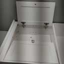 Spirich Bathroom Cabinet Wall Mounted with Doors, Wood Hanging Cabinet with Doors and Shelves Over The Toilet, Bathroom Wall Cabinet White