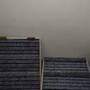 21.06H Dog Stairs for High Bed, 6-Step Pet Stairs with Split Ottoman Design - Tall Dog Steps Convertible to Bedside Table Nightstand, Large Non-Slip Stairs for Big Medium Dogs to Bed