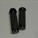 Handlebar Hand Grips Motorcycle Electronic Throttle Grip for 1"/26mm Handle Bars Compatible with Harley Touring Street Glide (Type #1(Black Cut))