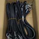 KJE 20Pack 21" Rubber Bungee Cords with S Hooks - Quality EPDM, Heavy Duty Black Bungee Straps, Ideal for Outdoor Tie Downs, Securing Tarps, Canvases, Cargo in Cold Hot Climates