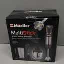 Mueller Multistick 5-in-1 Immersion Blender Handheld, 12 Speed Hand Mixer-Turbo Boost,Heaviest Duty Copper Motor,Titanium reinforced Blades Hand Blender, Milk Frother Wand, Whisk, Beaker, Chopper, Grey 