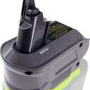Adapter for Dyson V7 / V8 Vacuum Cleaner for RYOBI 18V Battery Convert to for Dyson V7 & V8 Vacuum Cleaner, for Battery 18-Volt HP High Capacity PBP2005 P194 P193 PBP2004 for Animal+ Fluffy