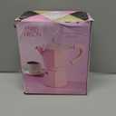 Paris Hilton Stovetop Espresso and Coffee Maker, Italian & Cuban Style Coffee Pot with Iconic Heart Knob, Perfect for Rich Aromatic Espresso, Makes up to 6 Espresso Cups, Pink