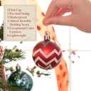 Valery Madelyn Christmas Ornaments Tree Decorations, 30ct Colorful Red Green Blue Shatterproof Christmas Ball Ornaments Set, 2.36 Inch Rainbow Hanging Ornament Bulk for Xmas Holiday Party Decor