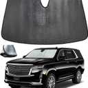 Windshield Sun Shade for Cadillac Escalade 2021-2024, 5-Layer Bubble Foldable Thicken Front Window Sunshade Sun Visor Protection Accessories - Blocks Heat & UV Rays Keep Car Cooler