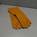 17.7In Cat Gloves, Animal Handling Gloves Bite Proof with Double Leather Pet Grooming for Cats & Dogs (Small)