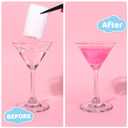 Cotton Candy Glitter Drink Bombs, 4 pc Purple Glitter Grape Flavor & Blue Glitter Blueberry Flavor, Edible Glitter for Drinks Cocktails Sparkling Beverages, Birthday Party Decoration Wedding Supplies (EXP 12/11/26)