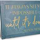 Inspirational Wall Art, 15.74x9.84 Inch Framed Canvas Office Motivational Quotes Wall Decor Framed Canvas Inspiring Painting for Bedroom Living Room Home Gift