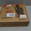 2026 Upgraded XXL Collapsible Stool with Thick Cushion,19.7"H-11.8"D Telescoping Folding Stool for Adults, More Sturdy Camping Stools with Load Capacity 1000lbs for Outdoor,Garden,Fishing,Hiking (Purple)