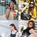 Portable Silent Mini Bladeless Fan Clip On, Small Fan Clip on for Shirt & Waist, Adjustable 3-Speed Suspended Whirlwind Fans, For Outdoor & Travel & Office, Travel Accessories, Gift