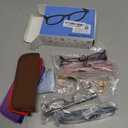 Kerecsen Reading Glasses 5 Pairs Fashion Ladies Readers Spring Hinge with Pattern Print Eyeglasses for Women (Mix Color -9, 2.50)