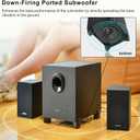 OR O R O W OROW S211 New USB-Powered 2.1 Multimedia Speakers System with Subwoofer,16W Computer Speakers,Strong Bass,3.5mm Audio Inputs,Great for PC/PS4/TV (Wooden)