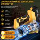 Cordless Leaf Blower, Electric Leaf Blower with Battery & Charger 24.0Ah Batteries, 6 Speed Modes, 21V Powerful Lightweight Handheld Blower for Lawn Care, Patio Cleaning, Car Drying, Dust