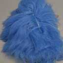 FantaLook Short Blue Fluffy Cosplay Wig for Funny Costume for Halloween