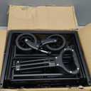 Extra Long Collapsible Wagon Cart, 480LBS Heavy Duty Utility Wagons with All-Terrain Wheels, Foldable Grocery Carts for Gardening, Shopping, Beach, Camping, Black (Ebony)