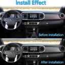 For 2016-2023 Tacoma A/C Vent Ring Inner Cover Only Air Conditioning Trim Decoration Toyota Accessories 4 Piece Kit -Black