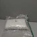 Striped Tufted Bed Skirt King Size, Ruffled Bed Skirts with Split Corners, King Bed Skirt 18 Inch Drop, Striped, Ivory, 18" King