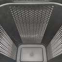 Mind Reader Slim Laundry Hamper with Lid, 60L Clothes Basket, Ventilated Plastic, Black (Single)