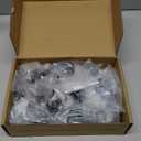 Ravinte 25 Pack Round Matte Black Knobs Knurled Single Hole Pulls Solid Black Kitchen Cabinet Hardware Handles for Drawers