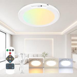 SOCHER Battery Operated Motion Sensor Magnetic Ceiling Light,, 1 Pack