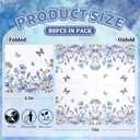 3 x 80 Pcs Floral Paper Napkins Summer Watercolor Blue Wildflower Butterfly Disposable Napkins Flower Blossom Luncheon Dinner Napkin for Spring Wedding Baby Shower Birthday Tea Party Supplies