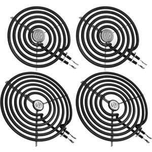 4 Pack ERS30M1 ERS30M2 Electric Stove Burner - Replacement for GE Hotpoint Kenmore,Electric Range Stove Burner Element Replacement 6"and 8" - Replaces WB30M1 and WB30M2 GE Stove Electric Burner