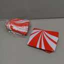 2 Pieces 32 Inch Giant PVC Inflatable Christmas Decorated Ball Ornaments Outdoor Large Xmas Blow Ball Decorations for Christmas Themed Party Ornaments(Candy,Red White)