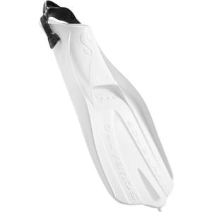 SCUBAPRO GO Travel Scuba Diving Fin for Snorkeling and Swimming, Open Heel Strap (X-Small-Small, White)