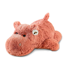 16" | 2 Pounds Pink Hippo Weighted Stuffed Animals,Sensory Comfort Plush Throw Pillow Toy,Kawaii Plushies Hugging Toy Gifts for Kids & Adults (Hippopotamus, 16 inch 2 Pounds)