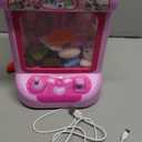 Marlrin Claw Machine for Kids, Mini Vending Machine Girls Unicorn Toys, Candy Grabber Prize Dispenser with Sound & 20 Mini Plush Toys, Electronic Arcade Game Indoor Toy for Home Party Birthday Gifts