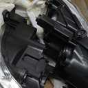 APSVE 2Pcs Headlight Assembly Compatible with 2007-2011 Honda CRV CR-V Headlights Headlamp Driver Passenger Side, Chrome Housing Amber Corner