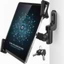 AboveTEK Anti-Theft iPad Wall Mount with Lock & Key, 360 Rotating Tablet Holder for 7.9"14.6" Devices, Heavy-Duty Aluminum & Steel Kiosk Mount for POS, Restaurant, Retail & Business Displays