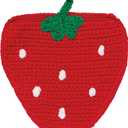 Jubilee Berry Sweet Crochet Coasters Set of 4 Assorted - W4.5 x H5in