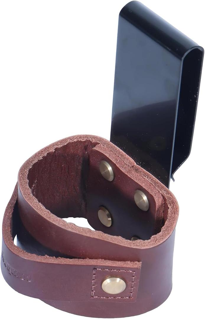 Hammer Holder,Professional Leather Hammer Holster - Clip-On Tool Belt Holder for Hammers, Hatchets & Mallets,Hammer Loop.