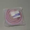 39” Transparent Shower Threshold Water Dam Stopper for Dry and Wet Separation, Self Adhesive Collapsible Walk in Shower Splash Guard Seal Strip, Silicone Sink Edge Water Barrier for Bathroom, Kitchen