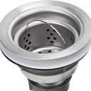 Drain Plug Stainless Steel Sink Plug, Hair Salon Shampoo Basin Drain Plug, Sink Plug with Hair Catcher Accessories for Shampoo Bed