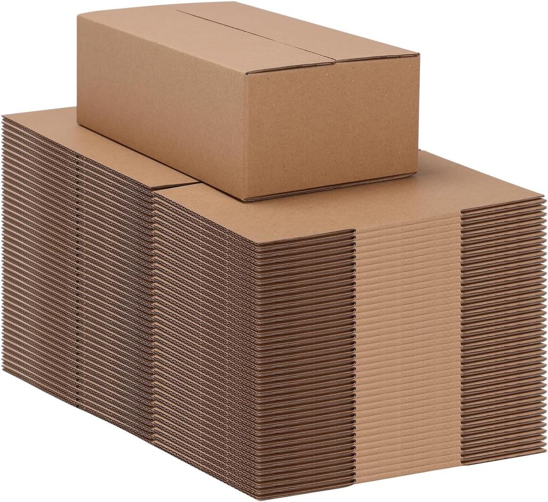 9x5x3 Shipping Boxes Set of 40, Brown Kraft Corrugated Cardboard Small Boxes Mailers for Business Packaging