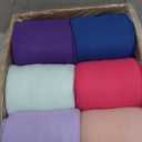 CAI TENG Fleece Throw Blanket Blankets Bulk 6 Pack Soft Lightweight for Kids Cozy Polar Fleece 50 x 60 Solid Pet-Friendly Colorful Bed Sofa Couch Fleece Fabric Travel Wedding Gift Outdoor Multicolor