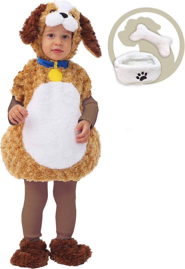 Spooktacular Creations Halloween Puppy Costume for Kids, Toddler Puppy Costume for Baby Halloween Animal Dress Up Party (18-24 Months)