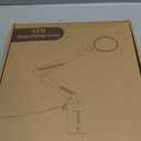 10X Magnifying Glass with Light and Clamp, Real Glass Stand Lighted Magnifier, 5 Color Modes Stepless Dimmable LED Desk Lamp Hands Free for Crafts Hobby Reading Painting Sewing Close Work (Black)