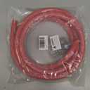 10FT Fuel Line Hose 10mm 3/8" inch,6AN High Pressure Hose,2.8Mpa 400PSI for Fuel Systems Engines Tube Hose Multiple Size Options,Implementation Standards:EN854,Red (Attached Hose Clamp)