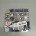 Pieces Zipper Replacement Repair Kit with Pliers Silver