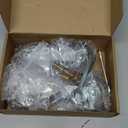 3 Inch Caster Wheels, Threaded Stem Casters Set of 4, Heavy Duty Wheel with Brake, Metric Size M8-1.25-25 (Screw Diameter 8mm, Screw Length 25mm) Casters for Wire Shelving, Furniture Dolly