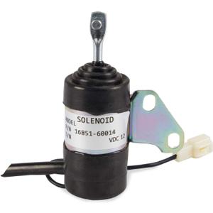 Fuel Shut Off Solenoid Compatible with Kubota BX2230D RTV900R RTV900T B7410D BX1500D BX1800D Z482 Z602 D722 D902 D782 D622 Z402 12Vdc Replaces 16851-60014 16851-60012 052600-4531